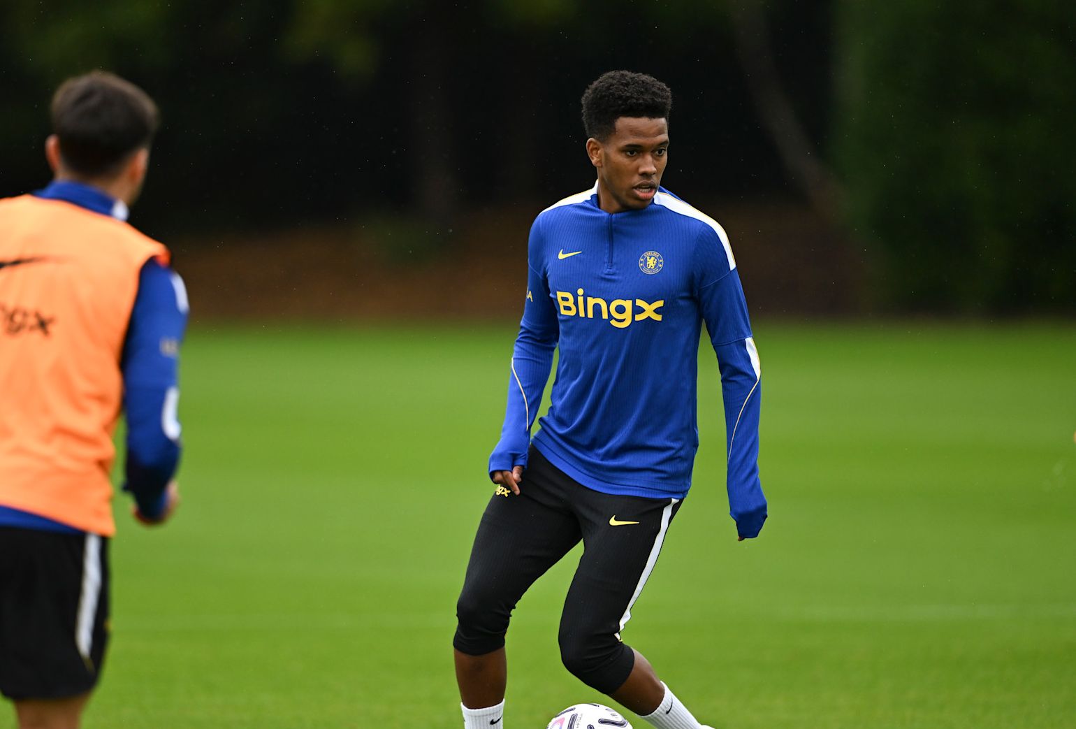Estevao training for Chelsea